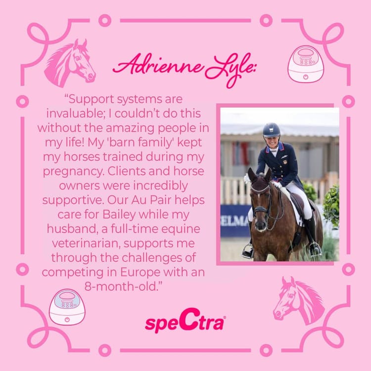 Celebrating Adrienne Lyle's Partnership with Spectra: A Triumph for Working Mothers in Equestrian Sports